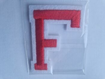 Letter Motif  " F " Red