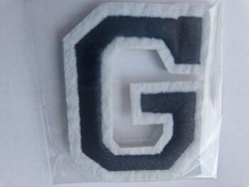 Letter Motif  " G " Black