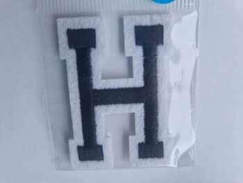 Letter Motif  " H " Black