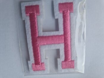 Letter Motif  " H " Pink