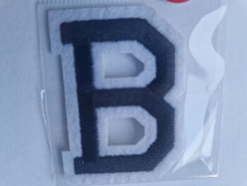 Letter Motif  " B " Black