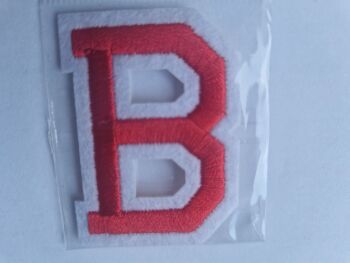 Letter Motif  " B " Red