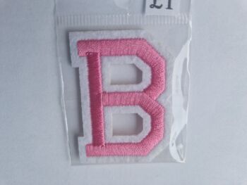 Letter Motif  " B " Pink