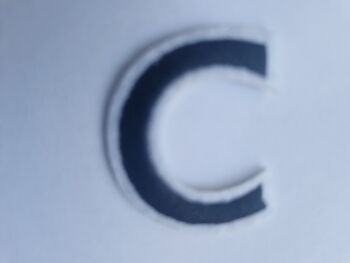 Letter Motif  " C "  - 4cm (Smaller)