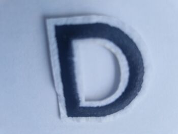 Letter Motif  " D "  - 4cm (Smaller)