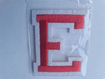 Letter Motif  " E " Red