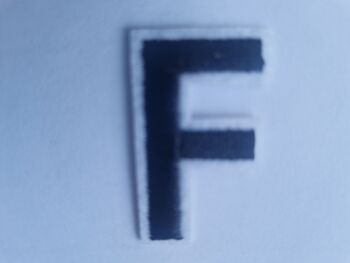 Letter Motif  " F "  - 4cm (Smaller)