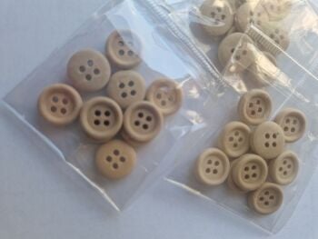 Wooden Button 12mm (Pack of 10)