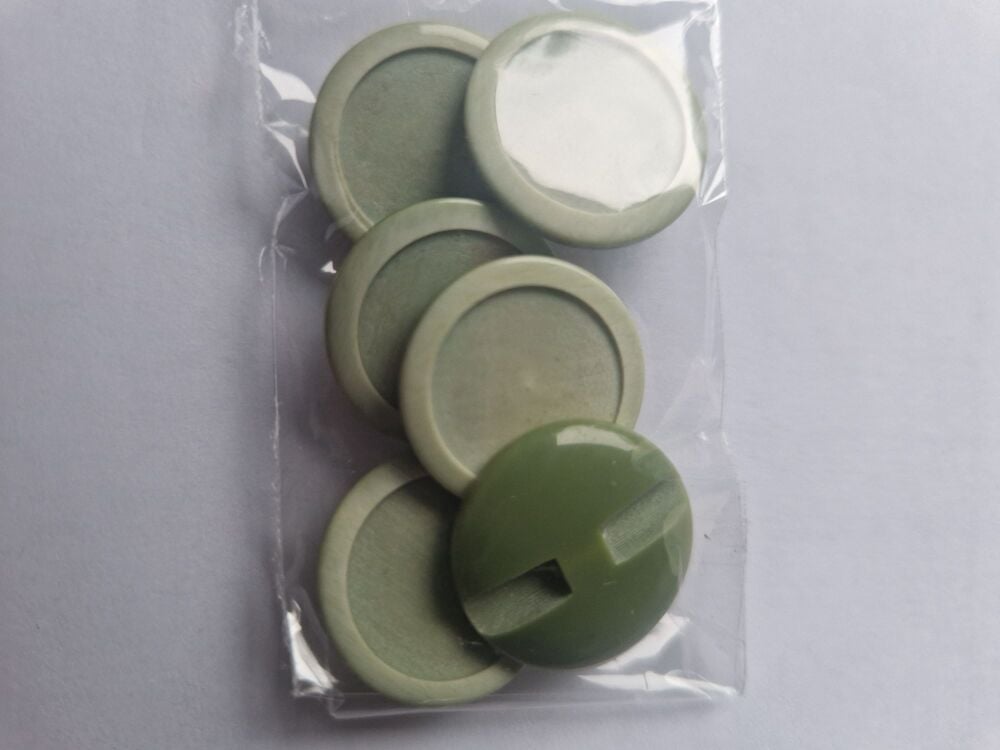 Green  Buttons 20mm (Pack of 6)