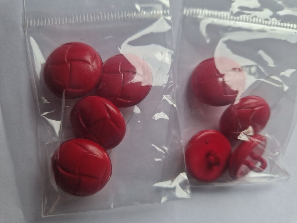 Red Shank Buttons 20mm (Pack of 4)