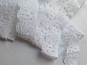 Lace - 25mm - White  - 3metres