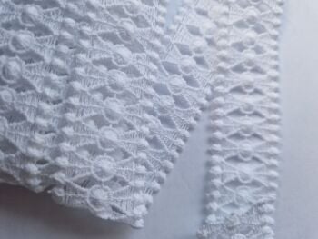 Lace / Trim - 30mm - White  - 1.5 metres