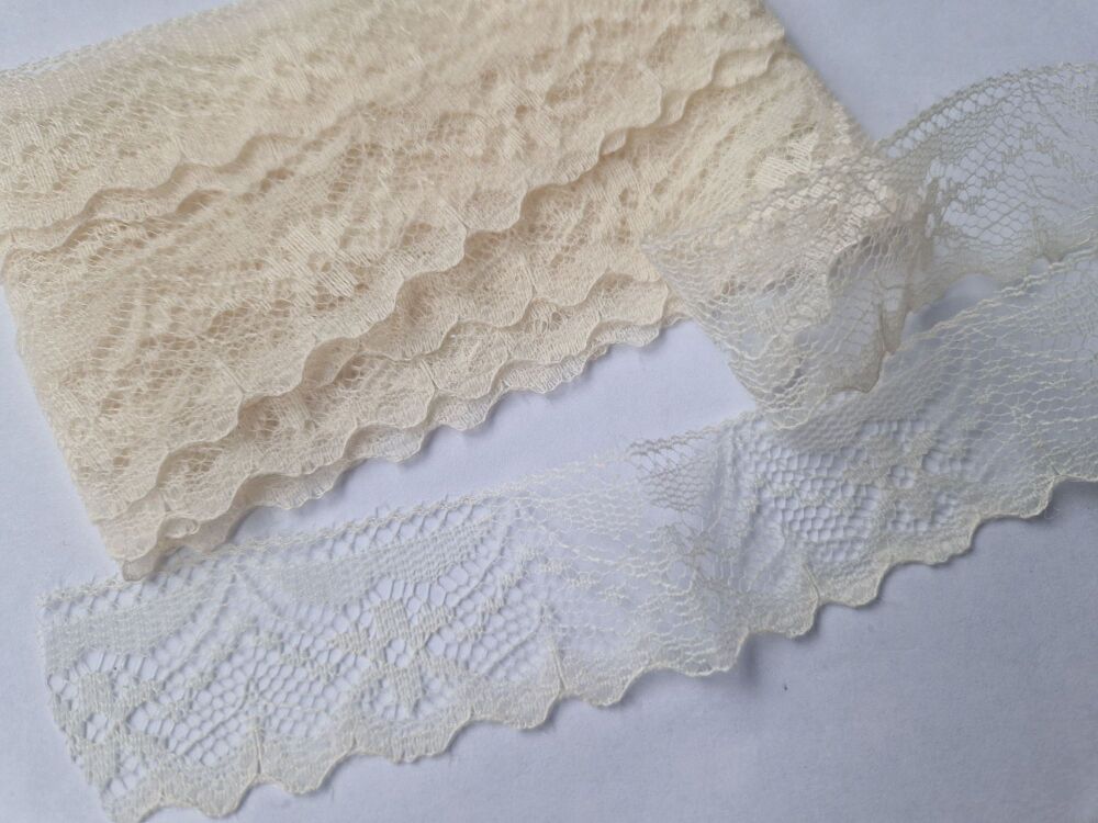 Lace - 30mm - Cream  - 3metres