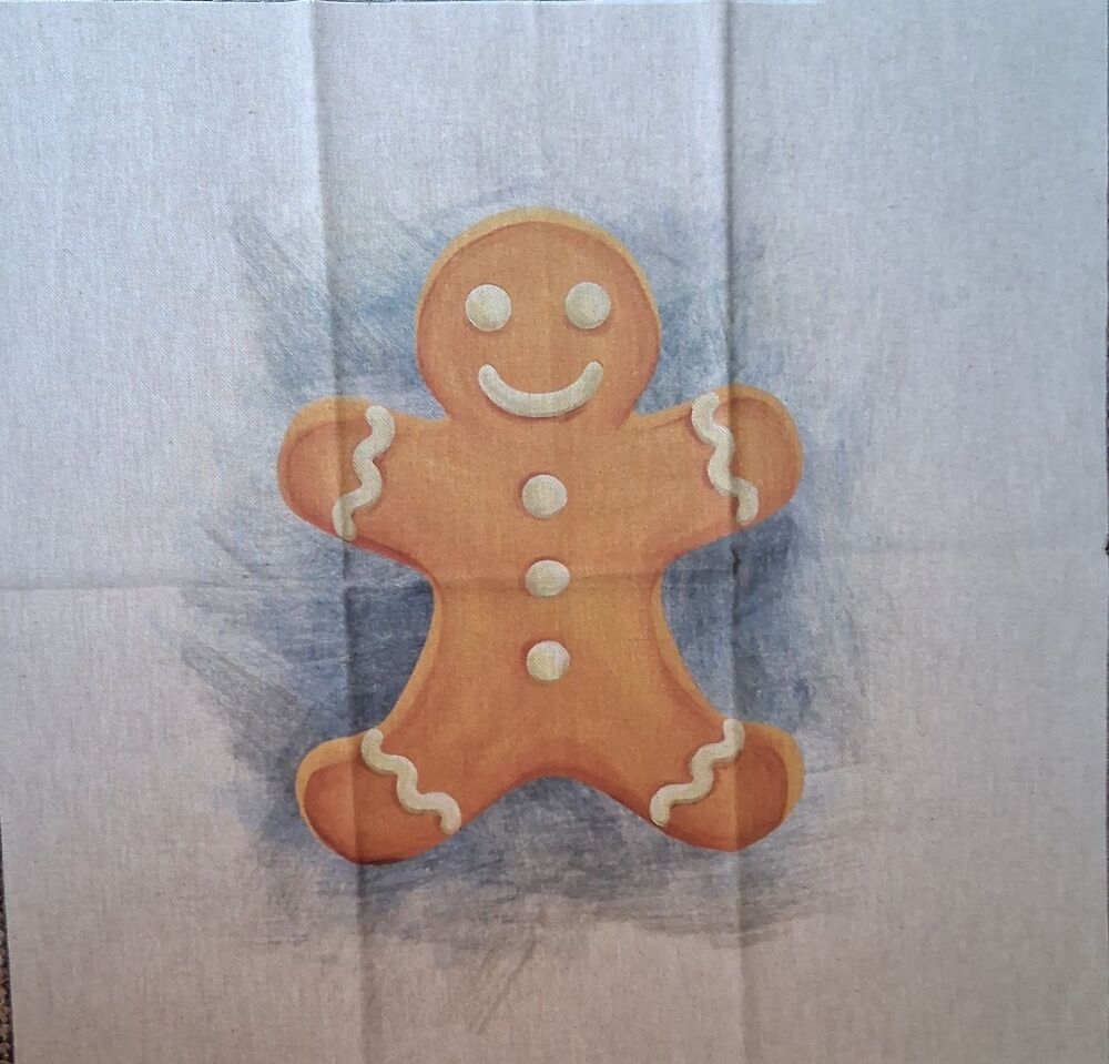 Gingerbread Linen Look Panel (each)