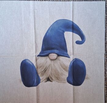 Blue Gnome  Linen Look Panel (each)