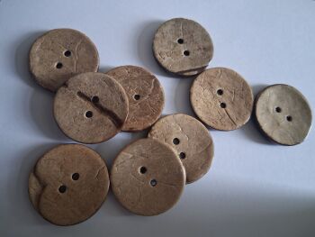 Coconut Shell Buttons 18mm (each)