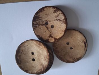 Coconut Shell Buttons 44mm (each)