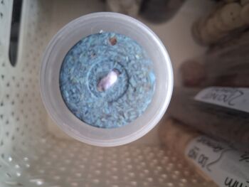 Recycled Corn Husk Buttons - Blue 25mm (each)