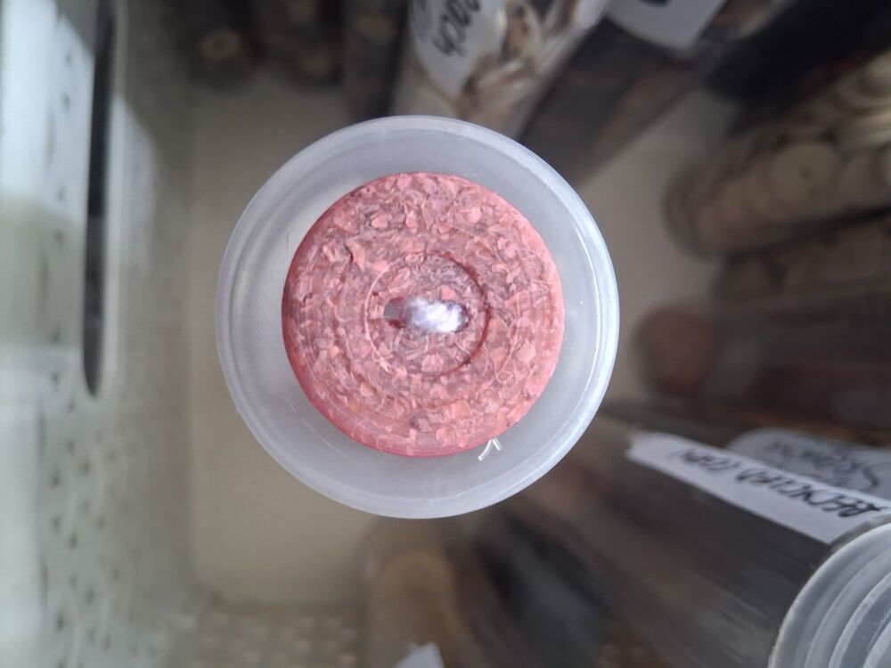 Recycled Corn Husk Buttons - Pink 25mm (each)