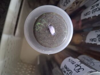 Recycled Coffee Grounds Buttons - Black/Green 25mm (each)
