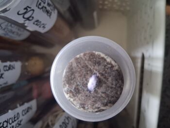 Recycled Coffee Grounds Buttons - Black/White 25mm (each)