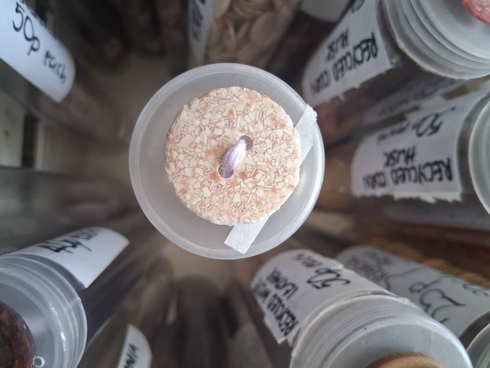 Recycled Eggshell Buttons - Beige 25mm (each)