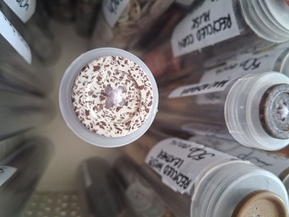 Recycled Macadamia Buttons - Natural 20mm (each)