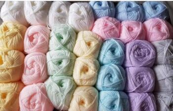 James C Brett Baby Aran 100g Premium Acrylic - Grey