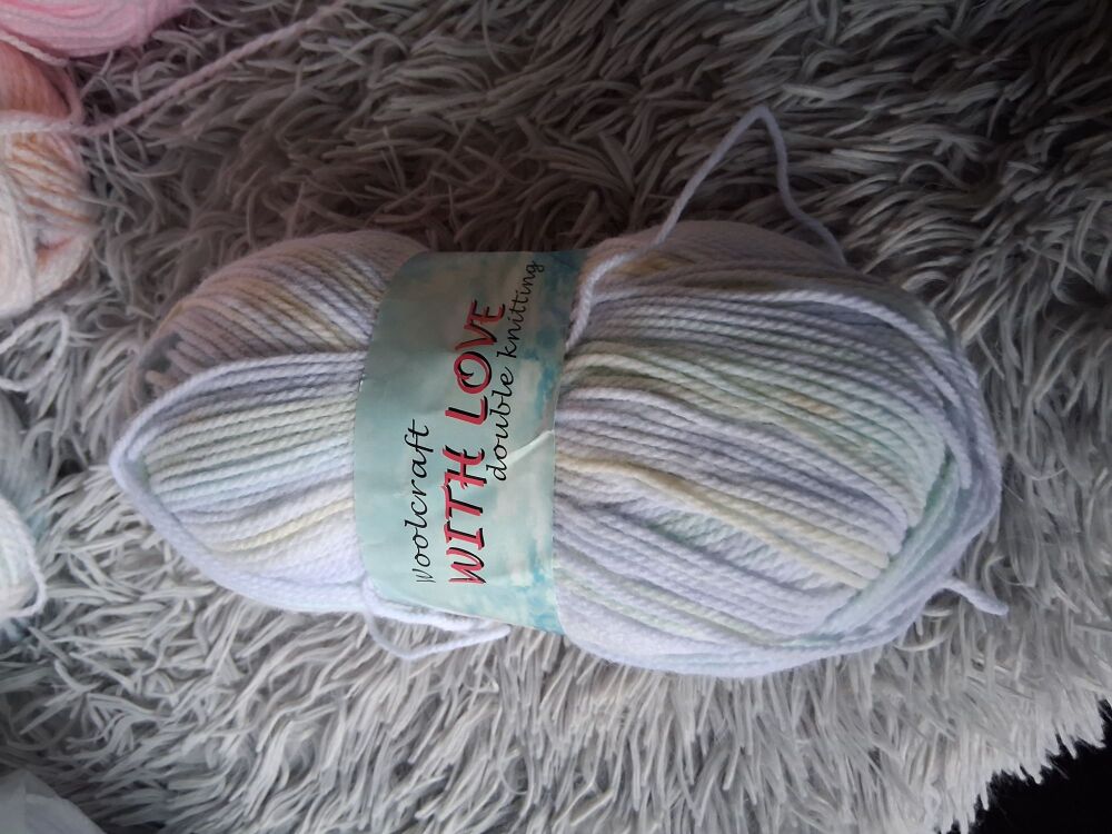 Woolcraft with Love DK 100g Variegated Lilac Mix