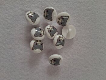 Cat Buttons 15mm (each)
