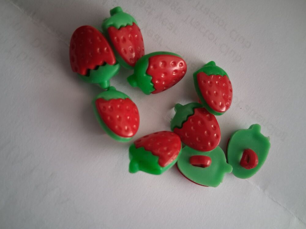 Strawberry Buttons 17mm (each)