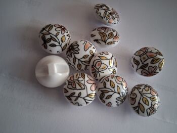 Flower/Butterfly  Buttons 15mm (each)