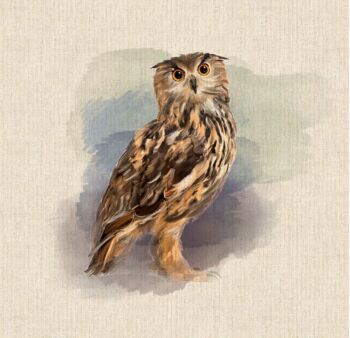 Owl Linen Look Panel (each)