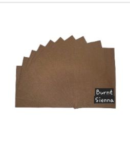 Acrylic Felt - A4 size - Burnt Sienna (each)