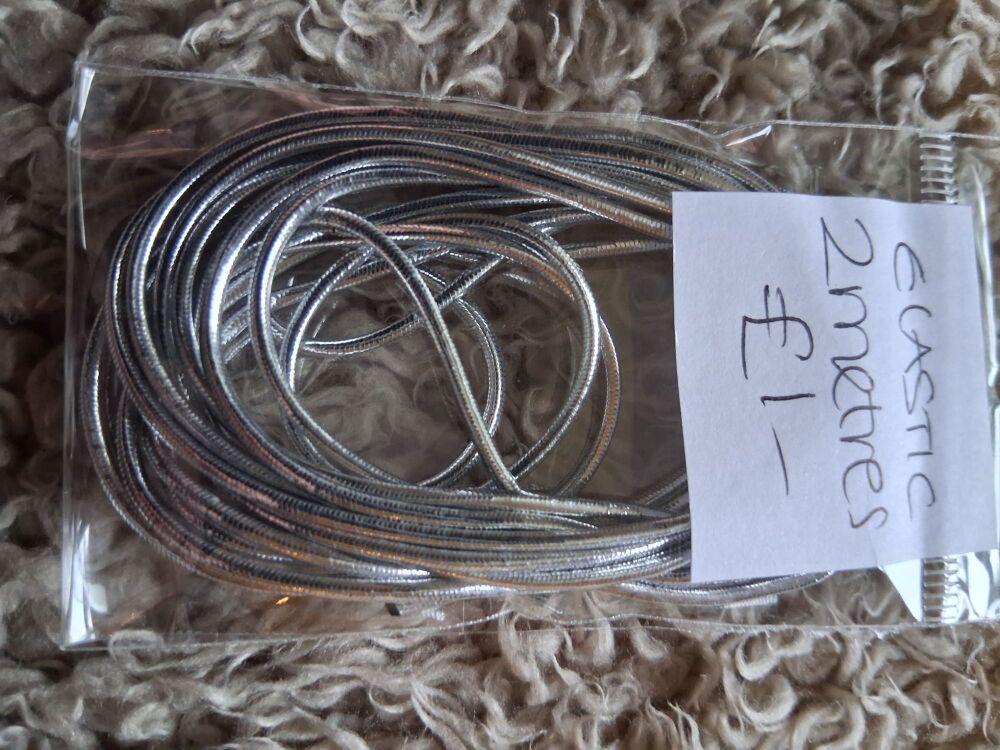 Elastic - Silver - 2 metres