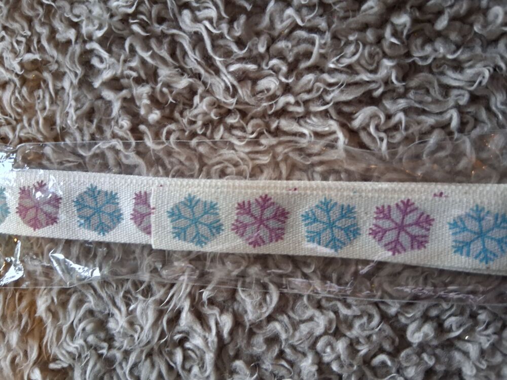 Ribbon - Snowflakes - 2 metres