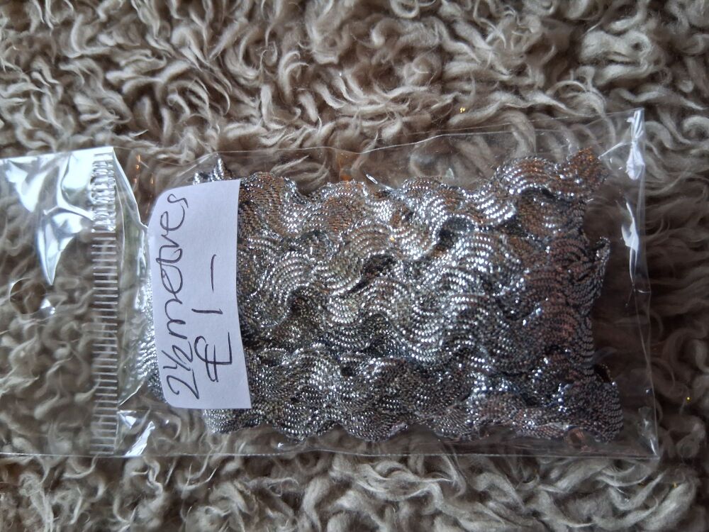 Ric Rac - Silver - 2.5 metres