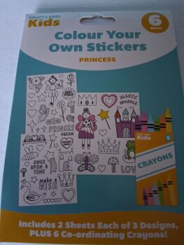 Kids Craft Set - Create your own stickers - Princess