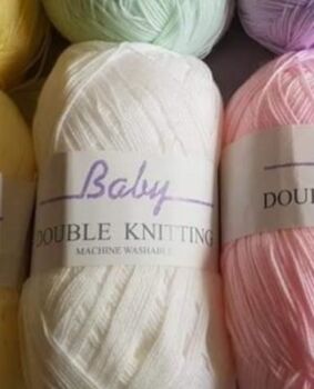 James C Brett Baby DK 400g - White