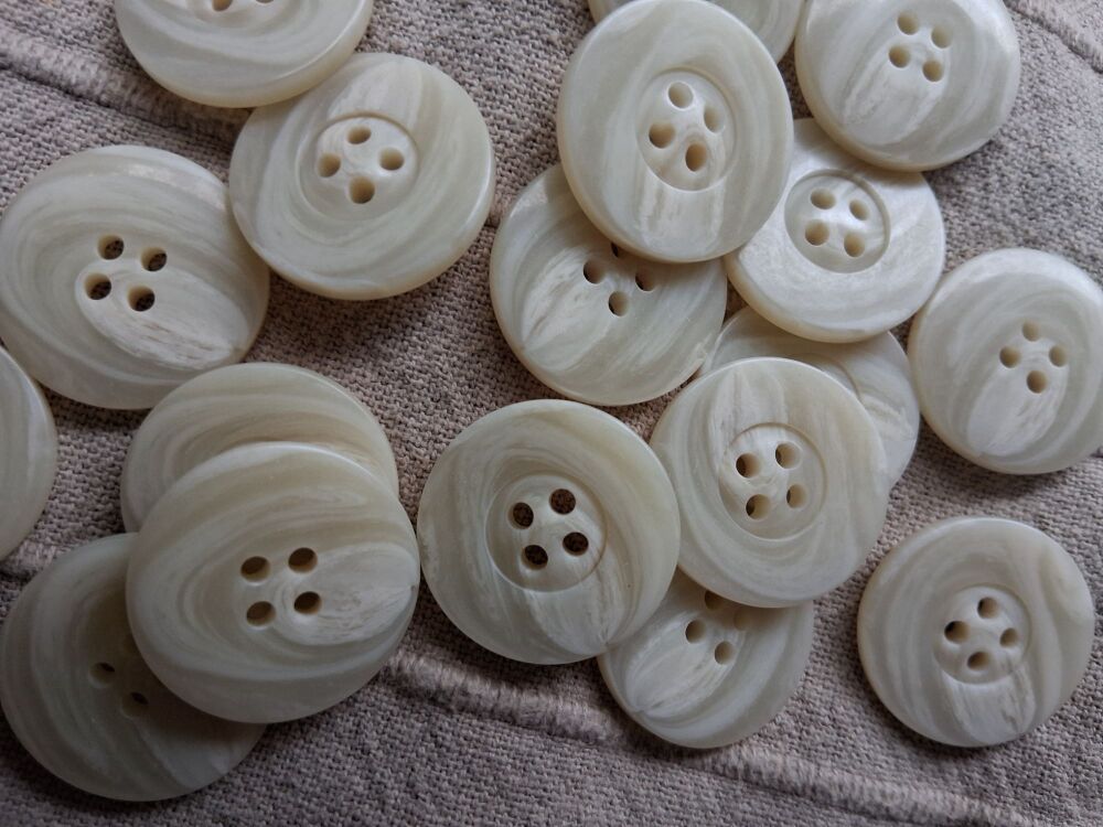Cream/ Marl Buttons  25mm (each)