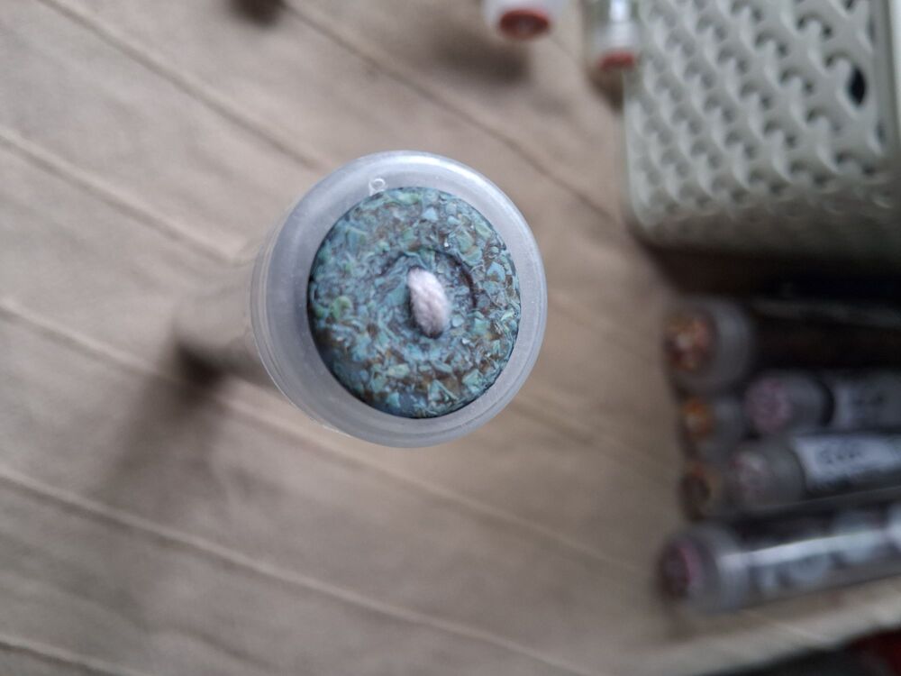 Recycled Corn Husk Buttons - Blue 18mm(each)