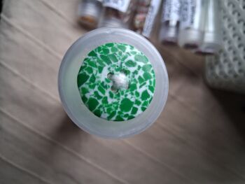 Recycled Plastic Buttons - Green 25mm (each)