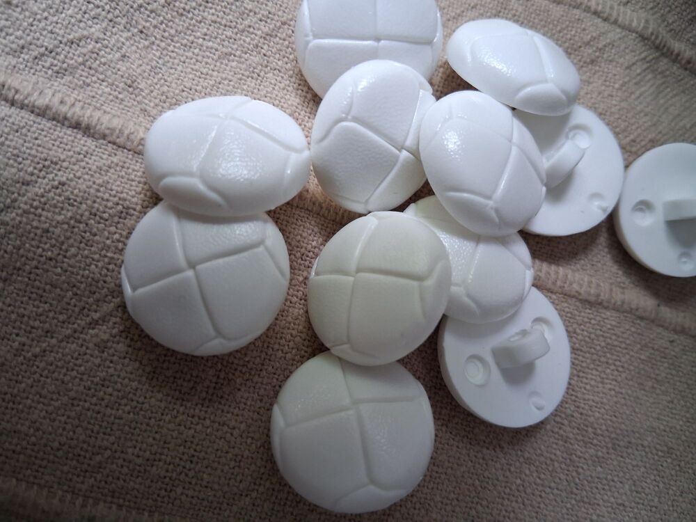 White Buttons (football) 20mm (each)