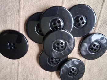 Black Buttons 38mm (each)