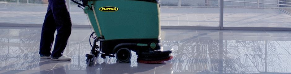 Eureka Scrubber Dryer with operator