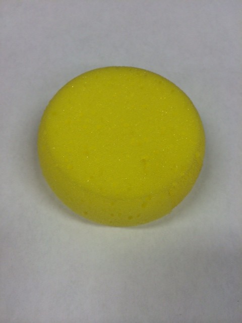 Party Xplosion 2 Pack of yellow sponges 7.5cm