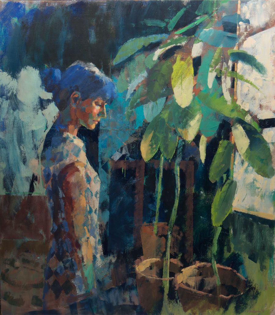 Mollie With Avocado Plants (2018-19) Ben Brotherton