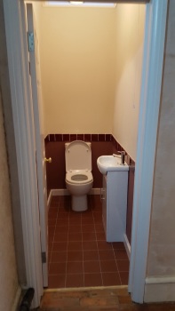 toilet after