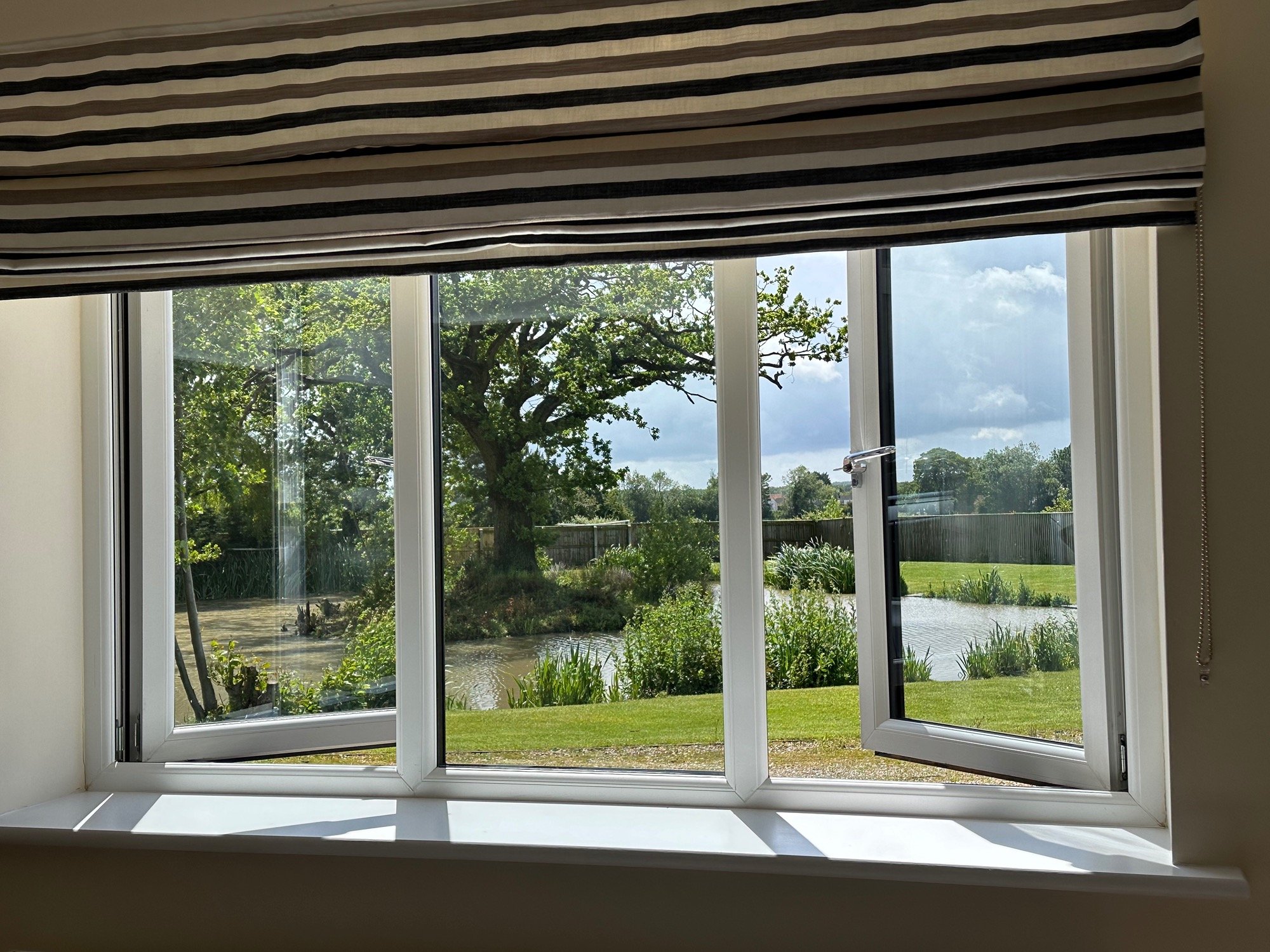 Willow double room window and tree