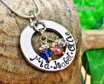  Names Washer Necklace